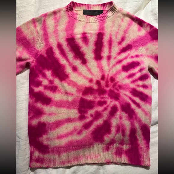 The Elder Statesman Tie-Dyed Cashmere Sweater - Picture 1 of 7